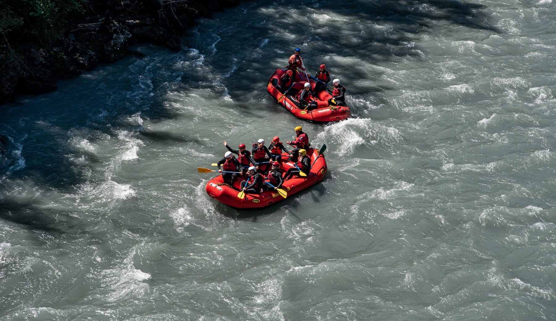 Rafting in der Surselva