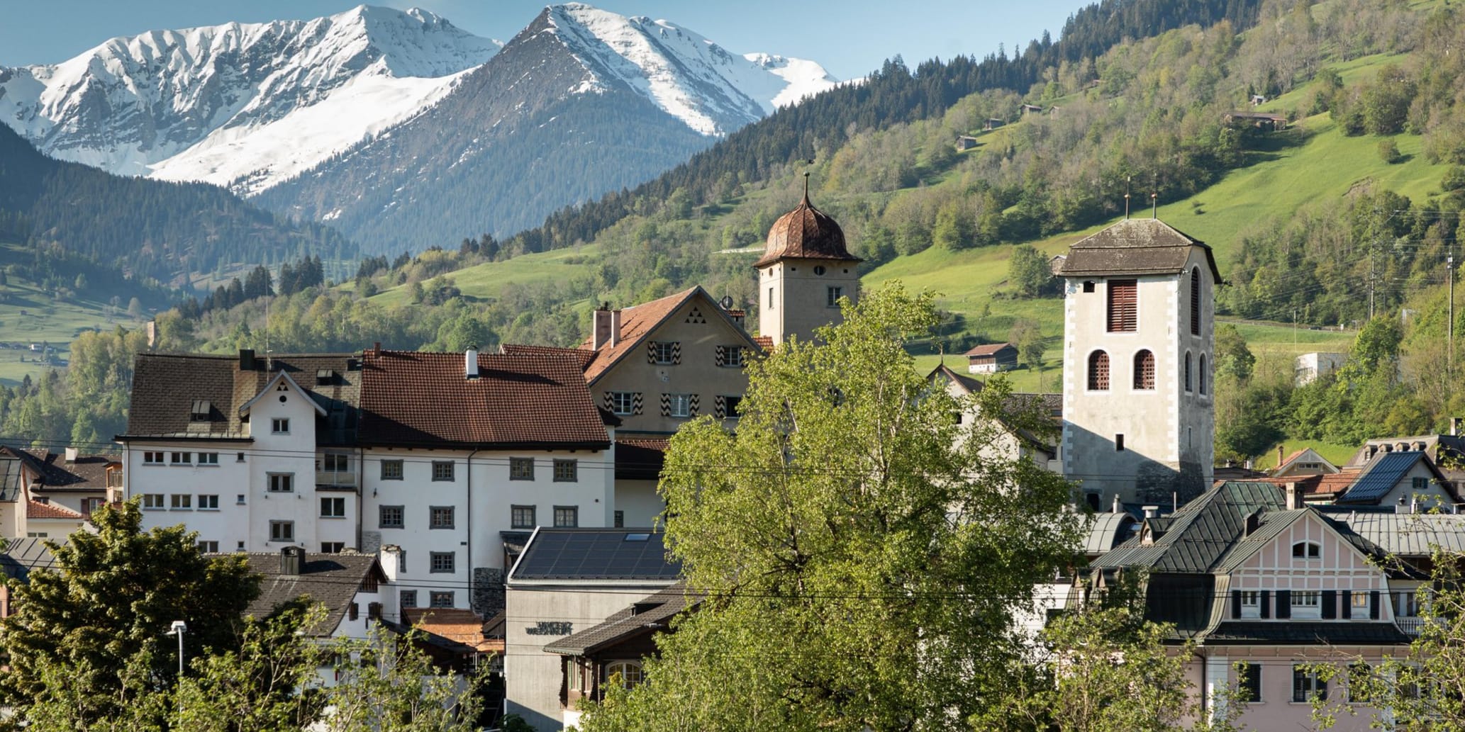 Ilanz/Glion im Sommer